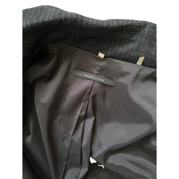 Elie Tahari Wool Pin Stripe Casual Business Suit | Designer Business Wear - Picture 4 of 13